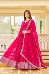 TRADITIONAL GEORGETTE SEQUENCE WORK LEHENGA CHOLI WITH DUPATTA PARTY WEAR WHOLESALE PRICE ETHNIC GARMENT (7)