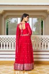 TRADITIONAL GEORGETTE SEQUENCE WORK LEHENGA CHOLI WITH DUPATTA PARTY WEAR WHOLESALE PRICE ETHNIC GARMENT (1)