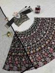 TRADITIONAL GEORGETTE THREAD SEQUENCE WORK LEHENGA CHOLI WITH DUPATTA PARTY WEAR WHOLESALE PRICE ETHNIC GARMENT (8)