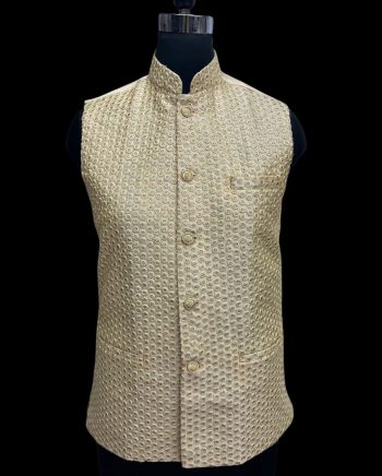 TRADITIONAL JACQUARD WORK JACKET CREAM