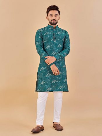 TRADITIONAL WEAR SOFT COTTON FOIL PRINTED KURTA WITH PAYJAMA RAMA