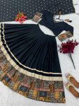 TRENDING CHINON SILK EMBROIDERY SEQUENCE WORK LEHENGA CHOLI WITH DUPATTA PARTY WEAR WHOLESALE PRICE ETHNIC GARMENT (6)