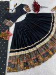 TRENDING CHINON SILK EMBROIDERY SEQUENCE WORK LEHENGA CHOLI WITH DUPATTA PARTY WEAR WHOLESALE PRICE ETHNIC GARMENT (6)