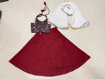 TRENDING COTTON FLAIRED KID’S TOP SKIRT WITH DUPATTA PARTY WEAR WHOLESALE PRICE ETHNIC GARMENT (1)