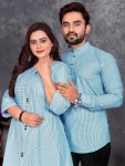 TRENDING COTTON THREAD WEAVING COUPLE COMBO PARTY WEAR WHOLESALE PRICE ETHNIC GARMENT (11)