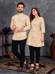 TRENDING COTTON THREAD WEAVING COUPLE COMBO PARTY WEAR WHOLESALE PRICE ETHNIC GARMENT (5)