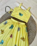 TRENDING COTTON THREAD WORK KID’S TOP WITH SKIRT PATRY WEAR WHOLESALE PRICE ETHNIC GARMENT (3)