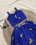 TRENDING COTTON THREAD WORK KID’S TOP WITH SKIRT PATRY WEAR WHOLESALE PRICE ETHNIC GARMENT (2)