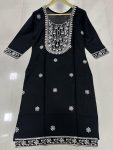 TRENDING RAYON EMBROIDERY SEQUENCE WORK ONLY KURTI PARTY WEAR WHOLESALE PRICE ETHNIC GARMENT (8)