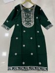 TRENDING RAYON EMBROIDERY SEQUENCE WORK ONLY KURTI PARTY WEAR WHOLESALE PRICE ETHNIC GARMENT (9)