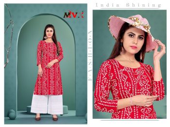 NEW ARRIVAL RAYON FOIL PRINT WORK KURTI WITH PALAZZO RED