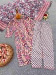 2ATTRACTIVE COTTON BLEND PRINTED TOP BOTTOM WITH DUPATTA PARTY WEAR WHOLESALE PRICE ETHNIC GARMENT (30)