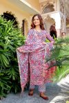 2ATTRACTIVE COTTON BLEND PRINTED TOP BOTTOM WITH DUPATTA PARTY WEAR WHOLESALE PRICE ETHNIC GARMENT (30)