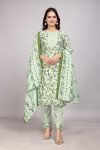 2FANCY COTTON BLEND FOIL PRINTED TOP BOTTOM WITH DUPATTA PARTY WEAR WHOLESALE PRICE ETHNIC GARMENT (11)