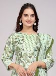 2FANCY COTTON BLEND FOIL PRINTED TOP BOTTOM WITH DUPATTA PARTY WEAR WHOLESALE PRICE ETHNIC GARMENT (11)