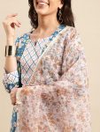 3ATTRACTIVE COTTON BLEND PRINTED TOP BOTTOM WITH DUPATTA PARTY WEAR WHOLESALE PRICE ETHNIC GARMENT (37)