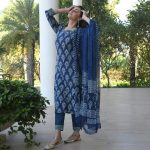 4ATTRACTIVE COTTON BLEND PRINTED TOP BOTTOM WITH DUPATTA PARTY WEAR WHOLESALE PRICE ETHNIC GARMENT (45)