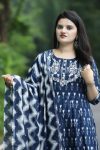 4FASHIONABLE RAYON PRINTED TOP BOTTOM WITH DUPATTA PARTY WEAR WHOLESALE PRICE ETHNIC GARMENT (20)