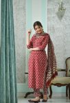 5ATTRACTIVE COTTON BLEND PRINTED TOP BOTTOM WITH DUPATTA PARTY WEAR WHOLESALE PRICE ETHNIC GARMENT (10)