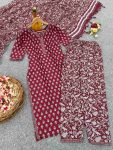 5ATTRACTIVE COTTON BLEND PRINTED TOP BOTTOM WITH DUPATTA PARTY WEAR WHOLESALE PRICE ETHNIC GARMENT (10)