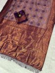 ATTRACTIVE BANARASI SILK ZARI WEAVING WORK SAREE WITH UNSTITCHED BLOUSE FESTIVAL WEAR WHOLESALE PRICE ETHNIC GARMENT (6)