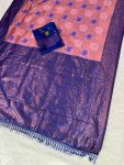 ATTRACTIVE BANARASI SILK ZARI WEAVING WORK SAREE WITH UNSTITCHED BLOUSE FESTIVAL WEAR WHOLESALE PRICE ETHNIC GARMENT (3)