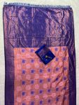ATTRACTIVE BANARASI SILK ZARI WEAVING WORK SAREE WITH UNSTITCHED BLOUSE FESTIVAL WEAR WHOLESALE PRICE ETHNIC GARMENT (3)