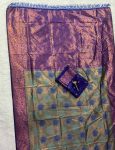 ATTRACTIVE BANARASI SILK ZARI WEAVING WORK SAREE WITH UNSTITCHED BLOUSE FESTIVAL WEAR WHOLESALE PRICE ETHNIC GARMENT (7)