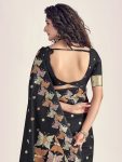 ATTRACTIVE BANARASI SOFT SILK BROCADE ZARI WORK SAREE WITH UNSTITCHED BLOUSE PARTY WEAR WHOLESALE PRICE ETHNIC GARMENT (4)