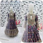 ATTRACTIVE CHINON DIGITAL PRINT EMBROIDERY SEQUENCE WORK KIDS GOWN WITH DUPATTA PARTY WEAR WHOLESALE PRICE ETHNIC GARMENT (3)