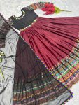 ATTRACTIVE CHINON SILK DIGITAL PRINT WITH REAL MIRROR HAND WORK GOWN WITH DUPATTA FESTIVAL WEAR WHOLESALE PRICE ETHNIC GARMENT (4)