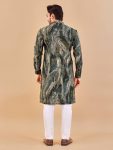 ATTRACTIVE COTTON FOIL PRINT WORK MENS KURTA PAJAMA FESTIVAL WEAR WHOLESALE PRICE ETHNIC GARMENT (9)