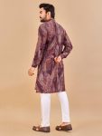 ATTRACTIVE COTTON FOIL PRINT WORK MENS KURTA PAJAMA FESTIVAL WEAR WHOLESALE PRICE ETHNIC GARMENT (12)