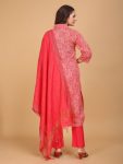 ATTRACTIVE COTTON FOIL PRINT WORK TOP PANT WITH DUPATTA CASUAL WEAR WHOLESALE PRICE ETHNIC GARMENT (7)