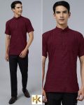 ATTRACTIVE COTTON PRINT WORK MENS SHORT KURTA ONLY FESTIVAL WEAR WHOLESALE PRICE ETHNIC GARMENT (4)