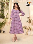 ATTRACTIVE COTTON PRINT WORK ONE PICE WHOLESALE PRICE ETHNIC GARMENT 2(3)