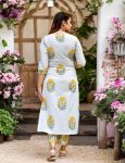 ATTRACTIVE COTTON PRINT WORK TOP BOTTOM WITH DUPATTA CASUAL WEAR WHOLESALE PRICE ETHNIC GARMENT (13)