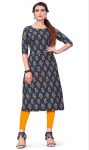 ATTRACTIVE CREPE PRINT WORK READY TO WEAR ONLY KURTI CASUAL WEAR WHOLESALE PRICE ETHNIC GARMENT (2)