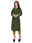 ATTRACTIVE CREPE PRINT WORK READY TO WEAR ONLY KURTI CASUAL WEAR WHOLESALE PRICE ETHNIC GARMENT (24)