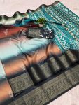 ATTRACTIVE DOLA SILK DIGITAL PRINT WORK SAREE WITH UNSTITCHED BOLUSE FESTIVAL WEAR WHOLESALE PRICE ETHNIC GARMENT (5)