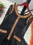 ATTRACTIVE GEORGETTE EMBROIDERY GAMTHI AND REAL MIRROR WORK GOWN PANT WITH DUPATTA FESTIVAL WEAR WHOLESALE PRICE ETHNIC GARMENT (6)
