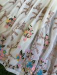 ATTRACTIVE GEORGETTE EMBROIDERY THREAD AND SEQUENCE WORK GOWN PANT WITH DUPATTA FESTIVAL WEAR WHOLESALE PRICE ETHNIC GARMENT (3)