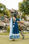 ATTRACTIVE GEORGETTE EMBROIDERY WORK GOWN PANT WITH DUPATTA FESTIVAL WEAR WHOLESALE PRICE ETHNIC GARMENT (16)