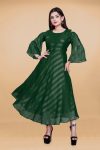 ATTRACTIVE GEORGETTE PLAIN GOWN CASUAL WEAR WHOLESALE PRICE ETHNIC GARMENT (7)