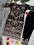 ATTRACTIVE GEORGETTE SEQUENCE WORK TOP PANT WITH DUPATTA FESTIVAL WEAR WHOLESALE PRICE ETHNIC GARMENT (5)