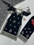 ATTRACTIVE GEORGETTE THREAD WITH SEQUENCE WORK TOP PALAZZO WITH DUPATTA FESTIVAL WEAR WHOLESALE PRICE ETHNIC GARMENT (7)