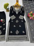 ATTRACTIVE GEORGETTE THREAD WITH SEQUENCE WORK TOP PALAZZO WITH DUPATTA FESTIVAL WEAR WHOLESALE PRICE ETHNIC GARMENT (7)