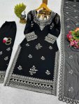 ATTRACTIVE GEORGETTE THREAD WITH SEQUENCE WORK TOP PALAZZO WITH DUPATTA FESTIVAL WEAR WHOLESALE PRICE ETHNIC GARMENT (7)