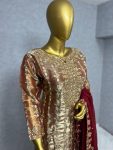 ATTRACTIVE JIMMY CHOO EMBROIDERY SEQUENCE WORK TOP PANT WITH DUPATTA CASUAL WEAR WHOLESALE PRICE ETHNIC GARMENT (3)