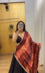 ATTRACTIVE MALAI SILK PLAIN LEHENGA CHOLI WITH DIGITAL PRINT AND MIRROR WORK DUPATTA FESTIVAL WEAR WHOLESALE PRICE ETHNIC GARMENT (3)